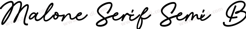 Malone Serif Semi Bo字体转换